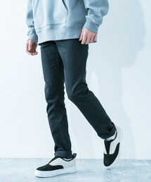 ストレッチツイル スリムフィットテーパードパンツ