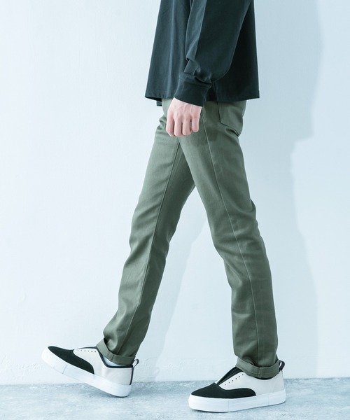 Ressaca(レサーカ)の「ストレッチツイル スリムフィットテーパードパンツ(チノパンツ・メンズ・ブラック/ベージュ/ブラウン/グレー/ネイビー/ブルー/アイボリー/モカ/オリーブ/チャコール/ワイン・S/M/L/XL)」の8枚目の写真