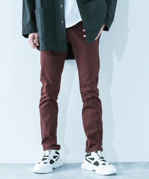 Ressaca(レサーカ)の「ストレッチツイル スリムフィットテーパードパンツ(チノパンツ・メンズ・ブラック/ベージュ/ブラウン/グレー/ネイビー/ブルー/アイボリー/モカ/オリーブ/チャコール/ワイン・S/M/L/XL)」の11枚目の写真