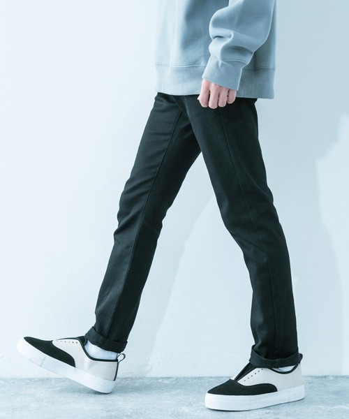 Ressaca(レサーカ)の「ストレッチツイル スリムフィットテーパードパンツ(チノパンツ・メンズ・ブラック/ベージュ/ブラウン/グレー/ネイビー/ブルー/アイボリー/モカ/オリーブ/チャコール/ワイン・S/M/L/XL)」の3枚目の写真