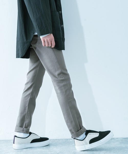 Ressaca(レサーカ)の「ストレッチツイル スリムフィットテーパードパンツ(チノパンツ・メンズ・ブラック/ベージュ/ブラウン/グレー/ネイビー/ブルー/アイボリー/モカ/オリーブ/チャコール/ワイン・S/M/L/XL)」の6枚目の写真