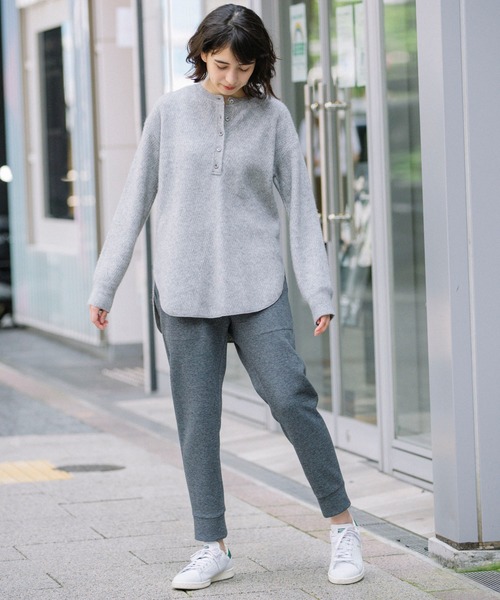 Munich（ミューニック）の「ラクーンウールサーマルニットラウンドヘムプルオーバー（ニット/セーター・レディース・ブラック/ベージュ/グレー・FREE）」の12枚目の写真