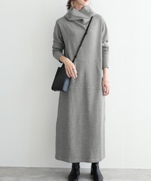 reca | 裏毛重ね襟パーカーワンピース(ワンピース)