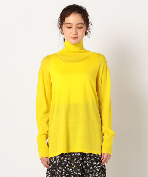 NOLLEY’S(ノーリーズ)の「ピリング防止ウールプルオーバーニット(ニット/セーター・レディース・ブラック/オフホワイト/イエロー/ピンク/ベージュ・38)」の7枚目の写真