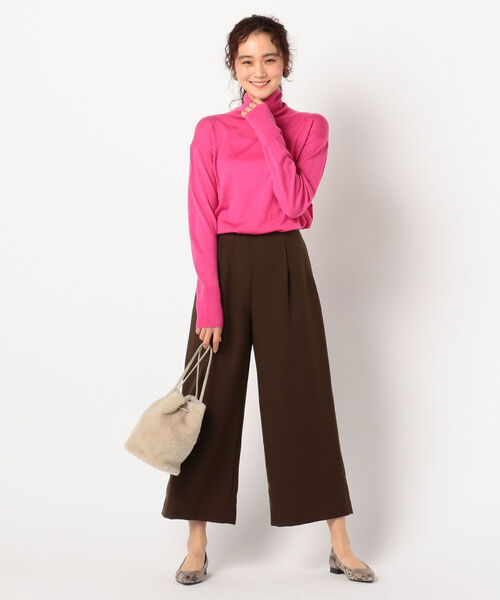 NOLLEY’S(ノーリーズ)の「ピリング防止ウールプルオーバーニット(ニット/セーター・レディース・ブラック/オフホワイト/イエロー/ピンク/ベージュ・38)」の10枚目の写真