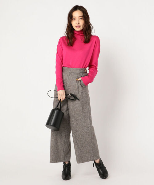 NOLLEY’S(ノーリーズ)の「ピリング防止ウールプルオーバーニット(ニット/セーター・レディース・ブラック/オフホワイト/イエロー/ピンク/ベージュ・38)」の21枚目の写真