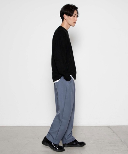WEGO（ウィゴー）の「WEGO/ポリツイルバルーンワイドパンツ（スラックス・メンズ・ブラック/ベージュ系その他/ブルー系その他・MEDIUM/LARGE）」の12枚目の写真