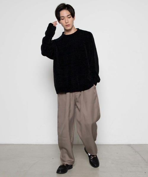 WEGO（ウィゴー）の「WEGO/ポリツイルバルーンワイドパンツ（スラックス・メンズ・ブラック/ベージュ系その他/ブルー系その他・MEDIUM/LARGE）」の18枚目の写真