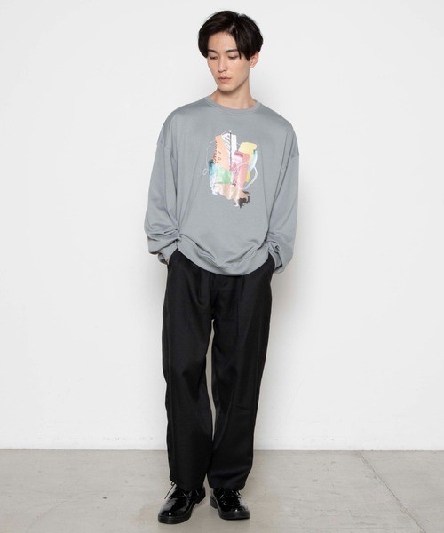 WEGO（ウィゴー）の「WEGO/ポリツイルバルーンワイドパンツ（スラックス・メンズ・ブラック/ベージュ系その他/ブルー系その他・MEDIUM/LARGE）」の15枚目の写真