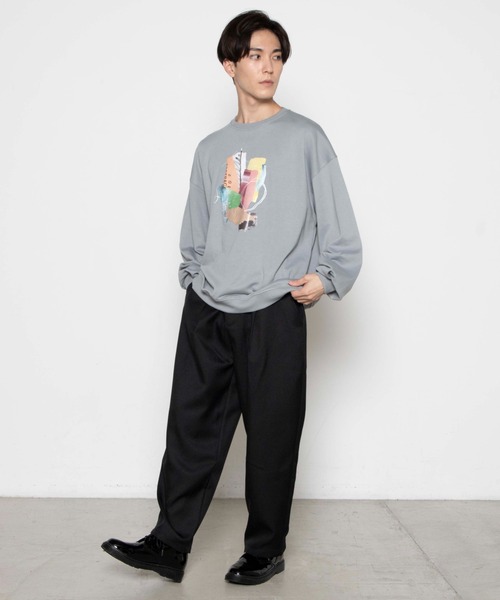 WEGO（ウィゴー）の「WEGO/ポリツイルバルーンワイドパンツ（スラックス・メンズ・ブラック/ベージュ系その他/ブルー系その他・MEDIUM/LARGE）」の16枚目の写真