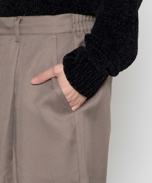 WEGO（ウィゴー）の「WEGO/ポリツイルバルーンワイドパンツ（スラックス・メンズ・ブラック/ベージュ系その他/ブルー系その他・MEDIUM/LARGE）」の7枚目の写真
