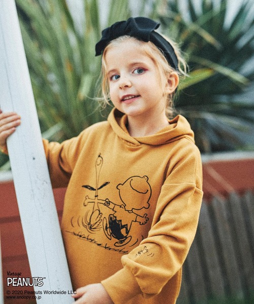 PEANUTS（ピーナッツ）の「【PEANUTS】スヌーピー&チャーリー・ブラウンワンピース（ワンピース・キッズ・ブラック/マスタード・100cm/120cm/130cm/90cm/110cm）」の17枚目の写真
