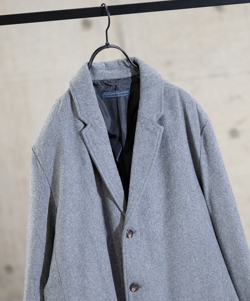 JOHN'S CLOSET(ジョンズクローゼット)の「【i】メルトンチェスターコート(チェスターコート・メンズ・ブラック/グレー/ベージュ/ネイビー・X-LARGE/MEDIUM/LARGE/SMALL)」の12枚目の写真