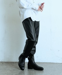 Lui's | ウォッシャブルフェイクラムスキン テーパードパンツ(その他パンツ)