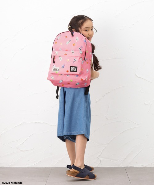 Mac-House(マックハウス)の「あつまれどうぶつの森 スタートライフジュニアデイパック(バックパック/リュック・キッズ・グリーン/ピンク/パープル・フリー)」の1枚目の写真
