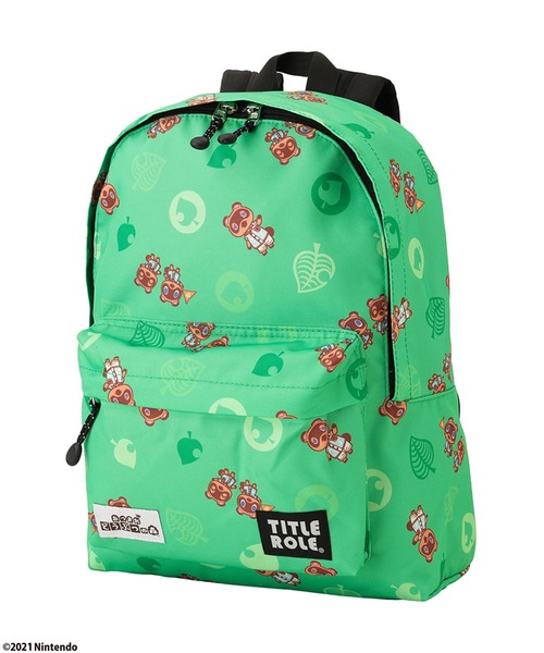 Mac-House(マックハウス)の「あつまれどうぶつの森 スタートライフジュニアデイパック(バックパック/リュック・キッズ・グリーン/ピンク/パープル・フリー)」の2枚目の写真