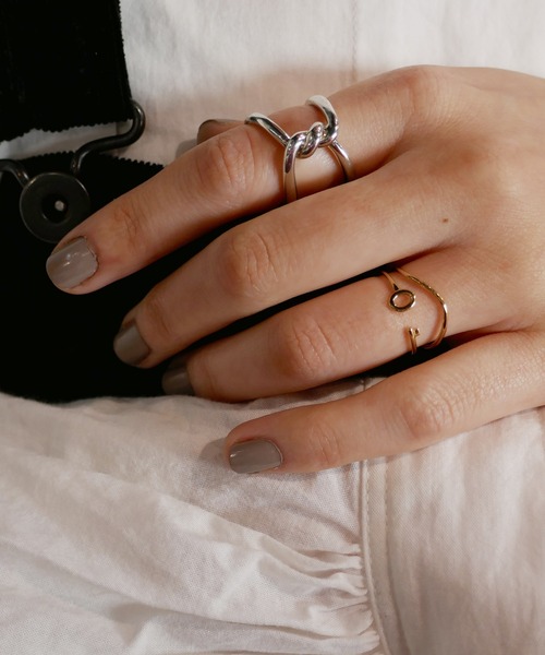 E M イーエム のファッション リング アクセサリー アンニュイゴールドリング リング