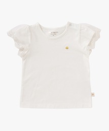 kate spade new york kids（ケイトスペードニューヨーク）の「インファント・トドラー アイレット レース ティー（Tシャツ/カットソー・キッズ）」
