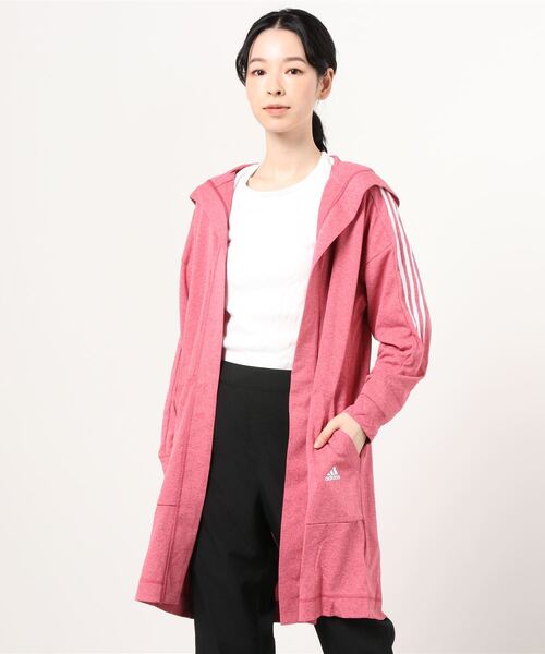 adidas（アディダス）の「アディダス adidas WMHSCARDIGUAN（カーディガン/ボレロ・レディース・ローズ/ダークグレー/ブラック・S/M/L/XL）」の3枚目の写真