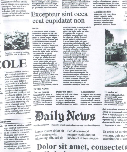 HIDEAWAYS NICOLE（ハイダウェイニコル）の「ニュースペーパープリントＴシャツ（Tシャツ/カットソー・メンズ・ブラック/その他1/ホワイト/その他2・X-LARGE/MEDIUM/LARGE）」の13枚目の写真