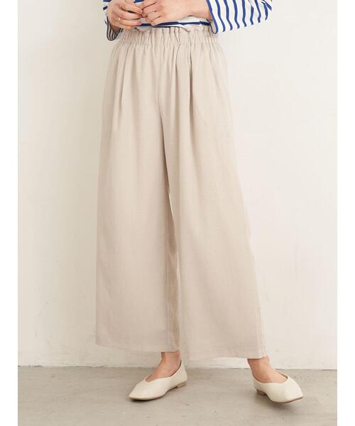 earth music&ecology（アースミュージックアンドエコロジー）の「ジャカードワイドパンツ ＊（その他パンツ・レディース・ブラック/ベージュ/ホワイト系その他2・FREE）」の6枚目の写真