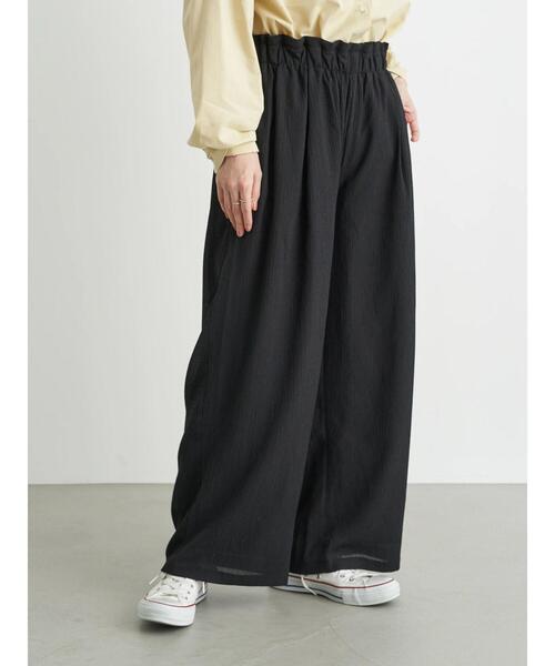 earth music&ecology（アースミュージックアンドエコロジー）の「ジャカードワイドパンツ ＊（その他パンツ・レディース・ブラック/ベージュ/ホワイト系その他2・FREE）」の7枚目の写真