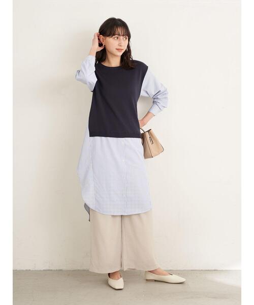 earth music&ecology（アースミュージックアンドエコロジー）の「ジャカードワイドパンツ ＊（その他パンツ・レディース・ブラック/ベージュ/ホワイト系その他2・FREE）」の20枚目の写真