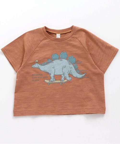 apres les cours(アプレレクール)の「3柄恐竜Tシャツ(Tシャツ/カットソー・キッズ・ミント/オレンジ/サックスブルー・80/90/100/110/120/130/140)」の6枚目の写真
