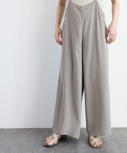 AMERICAN HOLIC（アメリカンホリック）の「サロペット風ワイドパンツ（その他パンツ・レディース・ネイビー/モカ・MEDIUM/LARGE）」の7枚目の写真