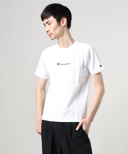 Champion(チャンピオン)の「チャンピオン RW SS T-SHIRT(Tシャツ/カットソー・メンズ・グレー/ホワイト/ネイビー/ブラック・LL/L/M)」の2枚目の写真