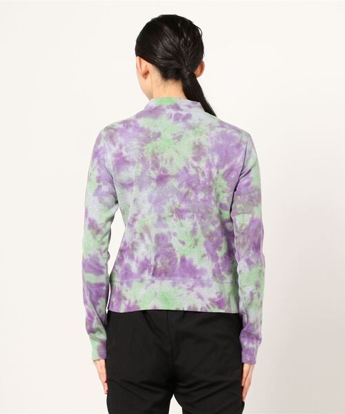 EACH.（イーチ）の「EACH（イーチ）TYE DYE HIGH NECK TEE / タイダイ染めハイネックTEE（Tシャツ/カットソー・レディース・パープル/レッド/ブルー・FREE）」の6枚目の写真
