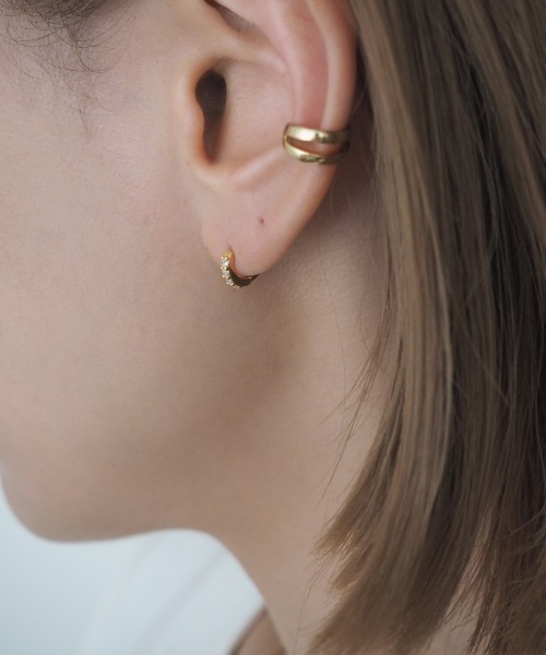 Jenny BY IMMANOEL（ジェニーバイイマノエル）の「silver925　キュービックジルコニアミニラップピアス（ピアス（両耳用）・レディース・ゴールド/シルバー・FREE）」の14枚目の写真