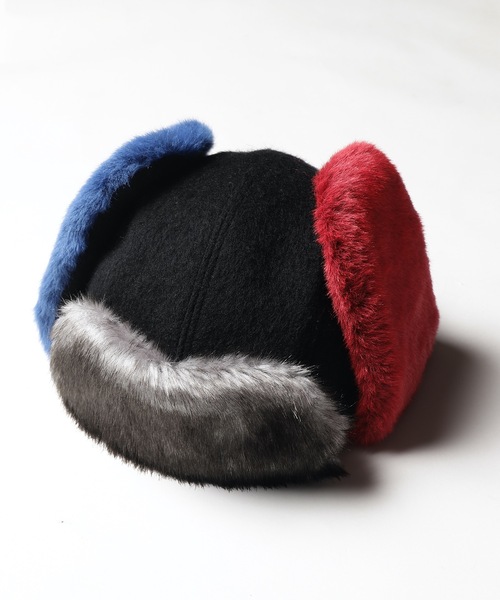 bedsidedrama（ベットサイドドラマ）の「2021秋冬 Color Fur Rosian Cap（キャップ・レディース・ブラック/ベージュ・1）」の2枚目の写真