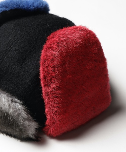 bedsidedrama（ベットサイドドラマ）の「2021秋冬 Color Fur Rosian Cap（キャップ・レディース・ブラック/ベージュ・1）」の4枚目の写真