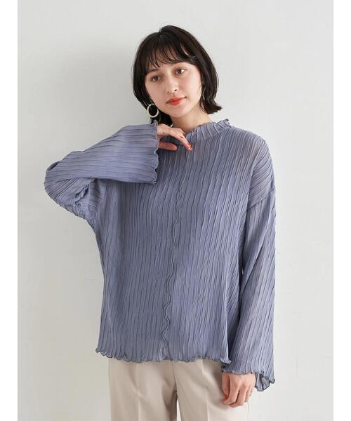 earth music&ecology(アースミュージックアンドエコロジー)の「【WEB限定】シアー楊柳プルオーバー+タンクSET *(Tシャツ/カットソー・レディース・ブラック/サックスブルー/ライム/アイボリー/ピンクベージュ・FREE)」の22枚目の写真