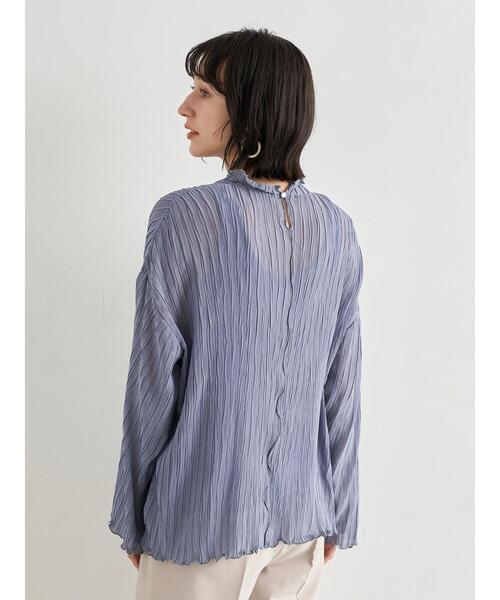 earth music&ecology(アースミュージックアンドエコロジー)の「【WEB限定】シアー楊柳プルオーバー+タンクSET *(Tシャツ/カットソー・レディース・ブラック/サックスブルー/ライム/アイボリー/ピンクベージュ・FREE)」の19枚目の写真