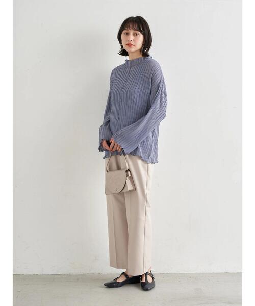 earth music&ecology(アースミュージックアンドエコロジー)の「【WEB限定】シアー楊柳プルオーバー+タンクSET *(Tシャツ/カットソー・レディース・ブラック/サックスブルー/ライム/アイボリー/ピンクベージュ・FREE)」の18枚目の写真