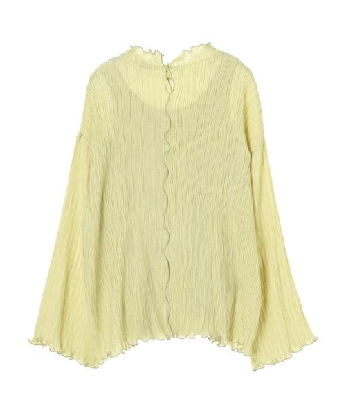 earth music&ecology(アースミュージックアンドエコロジー)の「【WEB限定】シアー楊柳プルオーバー+タンクSET *(Tシャツ/カットソー・レディース・ブラック/サックスブルー/ライム/アイボリー/ピンクベージュ・FREE)」の15枚目の写真