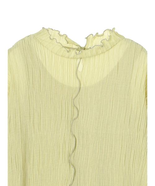 earth music&ecology(アースミュージックアンドエコロジー)の「【WEB限定】シアー楊柳プルオーバー+タンクSET *(Tシャツ/カットソー・レディース・ブラック/サックスブルー/ライム/アイボリー/ピンクベージュ・FREE)」の14枚目の写真