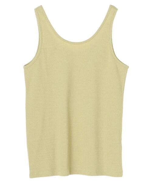 earth music&ecology(アースミュージックアンドエコロジー)の「【WEB限定】シアー楊柳プルオーバー+タンクSET *(Tシャツ/カットソー・レディース・ブラック/サックスブルー/ライム/アイボリー/ピンクベージュ・FREE)」の11枚目の写真