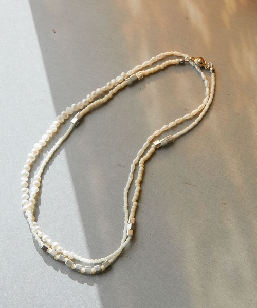 GALLARDAGALANTE（ガリャルダガランテ）の「ミックスパールマルチネックレス【オンラインストア限定商品】（ネックレス・レディース・シルバー・FREE）」の14枚目の写真