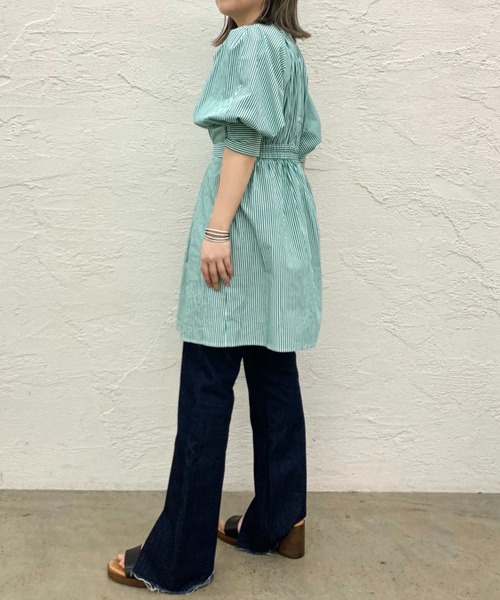 CIAOPANIC（チャオパニック）の「袖ボリュームチュニック/ボリューム袖（シャツ/ブラウス・レディース・オフホワイト/グリーン/ネイビー・FREE）」の20枚目の写真