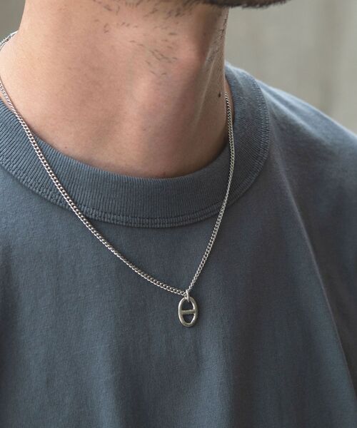 SHIPS any（シップス エニィ）の「SHIPS any:チャーム ネックレス◇（ネックレス・メンズ・ホワイト/ライトホワイト/ストーン/ホワイト系・ONE SIZE）」の3枚目の写真