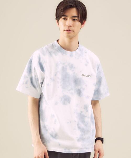 green label relaxing（グリーンレーベルリラクシング）の「OLT【 WEB限定 】[ GLR/ -or ] USDA アート カラー イラスト 無地 タイダイ柄 Tシャツ（Tシャツ/カットソー・メンズ・ホワイト/パープル/グレー/ライム・S/M/L）」の3枚目の写真