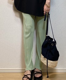JUNOAH | ストレートプリーツパンツ(その他パンツ)
