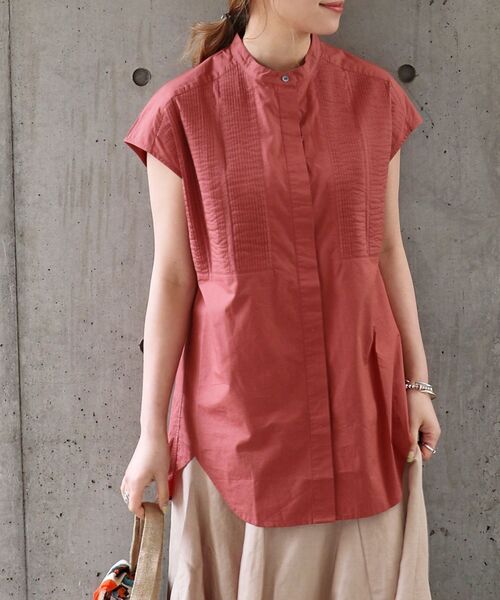 SHIPS any（シップス エニィ）の「SHIPS any: ピンタック ロングシャツ〈ウォッシャブル〉（シャツ/ブラウス・レディース・ホワイト/ブラック/ブラウン・ONE SIZE）」の16枚目の写真