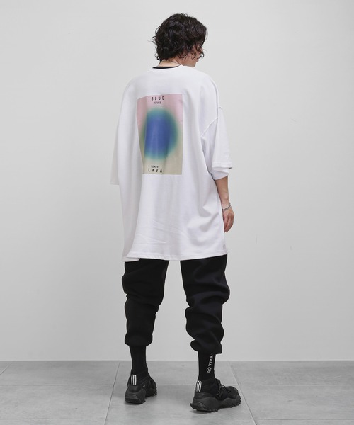 minsobi（ミンソビ）の「ビッグシルエットプリントトップス（Tシャツ/カットソー・メンズ・ホワイト/ブラック・FREE）」の7枚目の写真