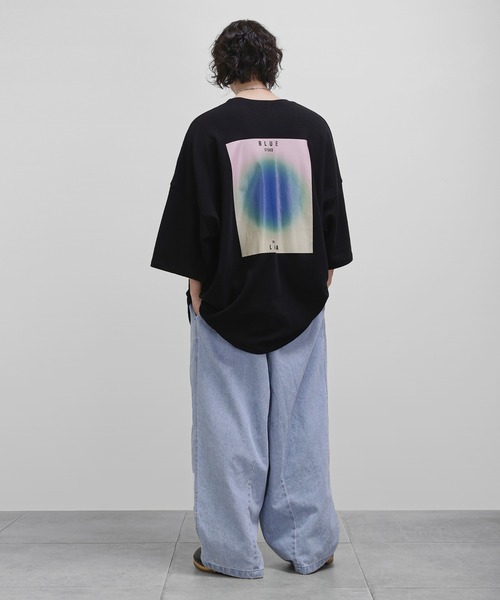 minsobi（ミンソビ）の「ビッグシルエットプリントトップス（Tシャツ/カットソー・メンズ・ホワイト/ブラック・FREE）」の11枚目の写真