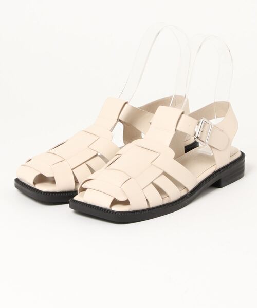 210nouve（トゥージュヌーブ）の「スクエアトゥグルカサンダル（サンダル・レディース・ブラック/ベージュ・36/37/38/39/35/40）」の11枚目の写真