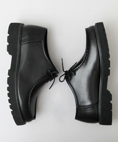 glabella(グラベラ)の「厚底 プラットフォームソール チロリアンシューズ(ドレスシューズ・メンズ・ブラック・S/M/L)」の12枚目の写真